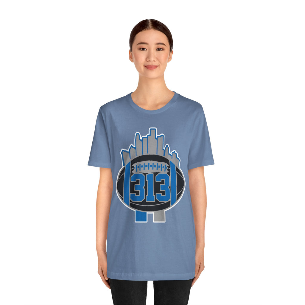 LION NEW COLORS DETROIT 313 FOOT BALL SHIRT