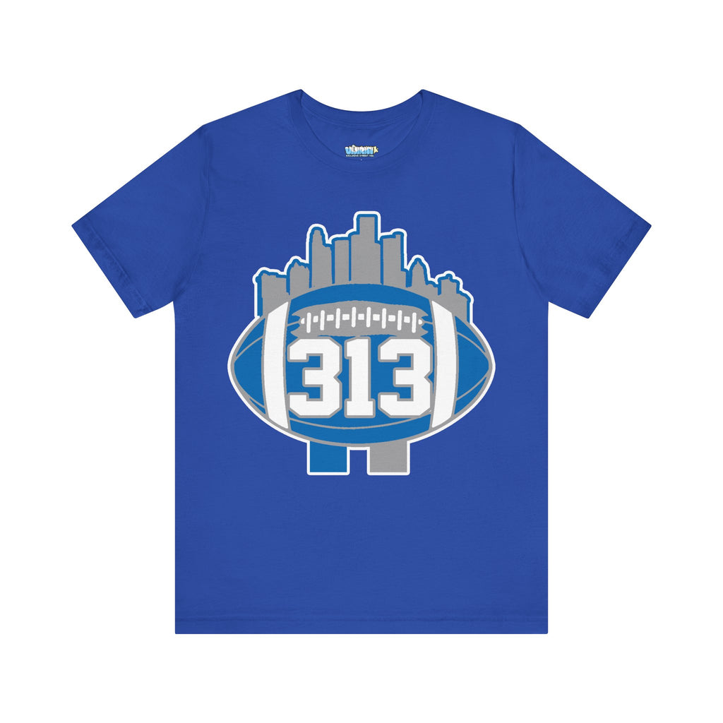 LION COLOR DETROIT 313 FOOT BALL SHIRT