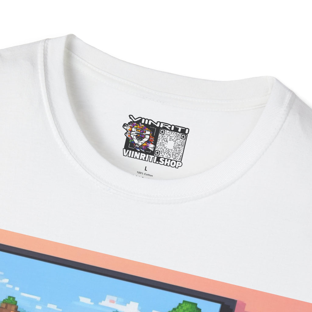 Girl Gamer T-Shirt — Retro Pixel Art ‘GIRL GAMER HERE!’ Tee for Female Gamers