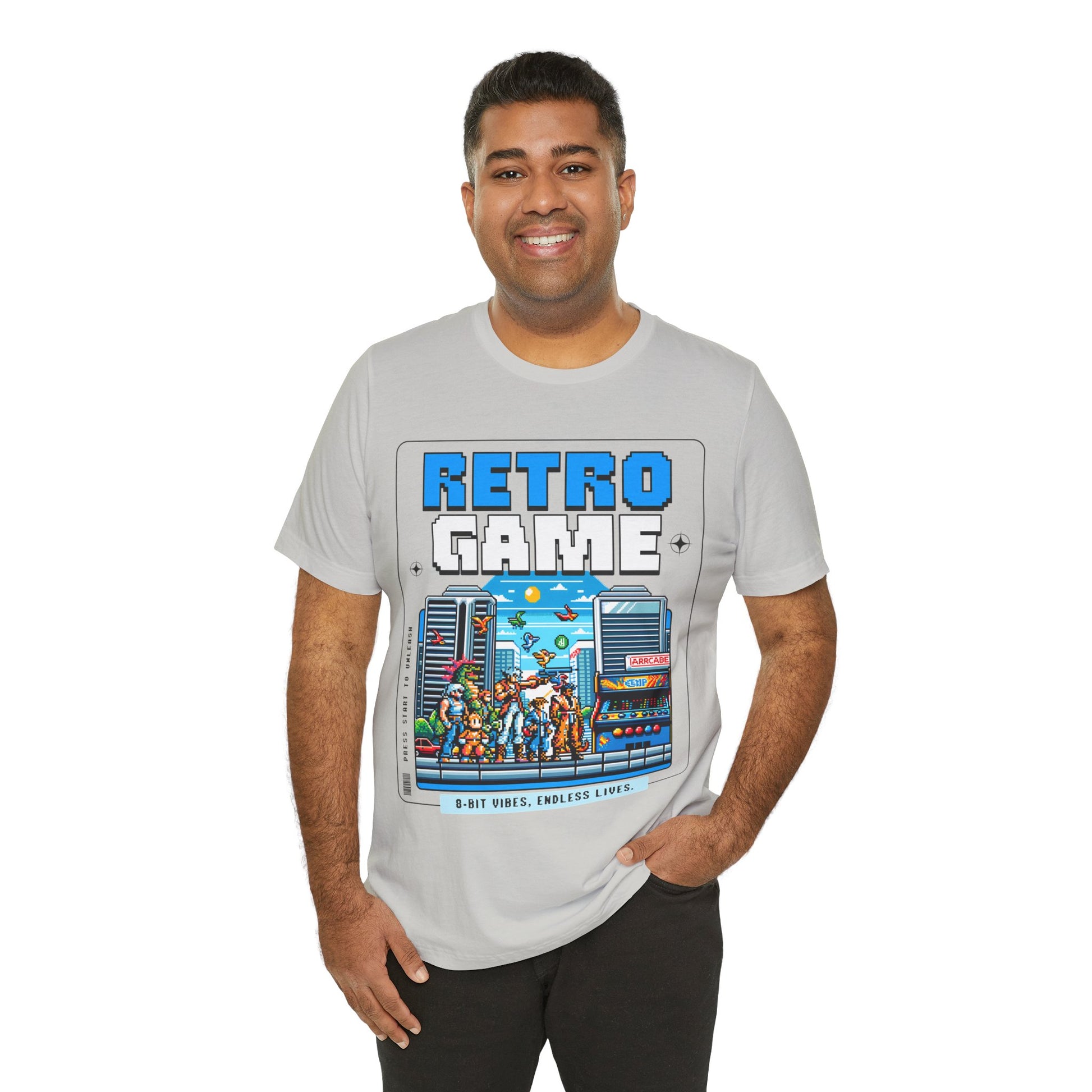 Retro Game T‑Shirt — 8‑Bit Arcade Scene Tee