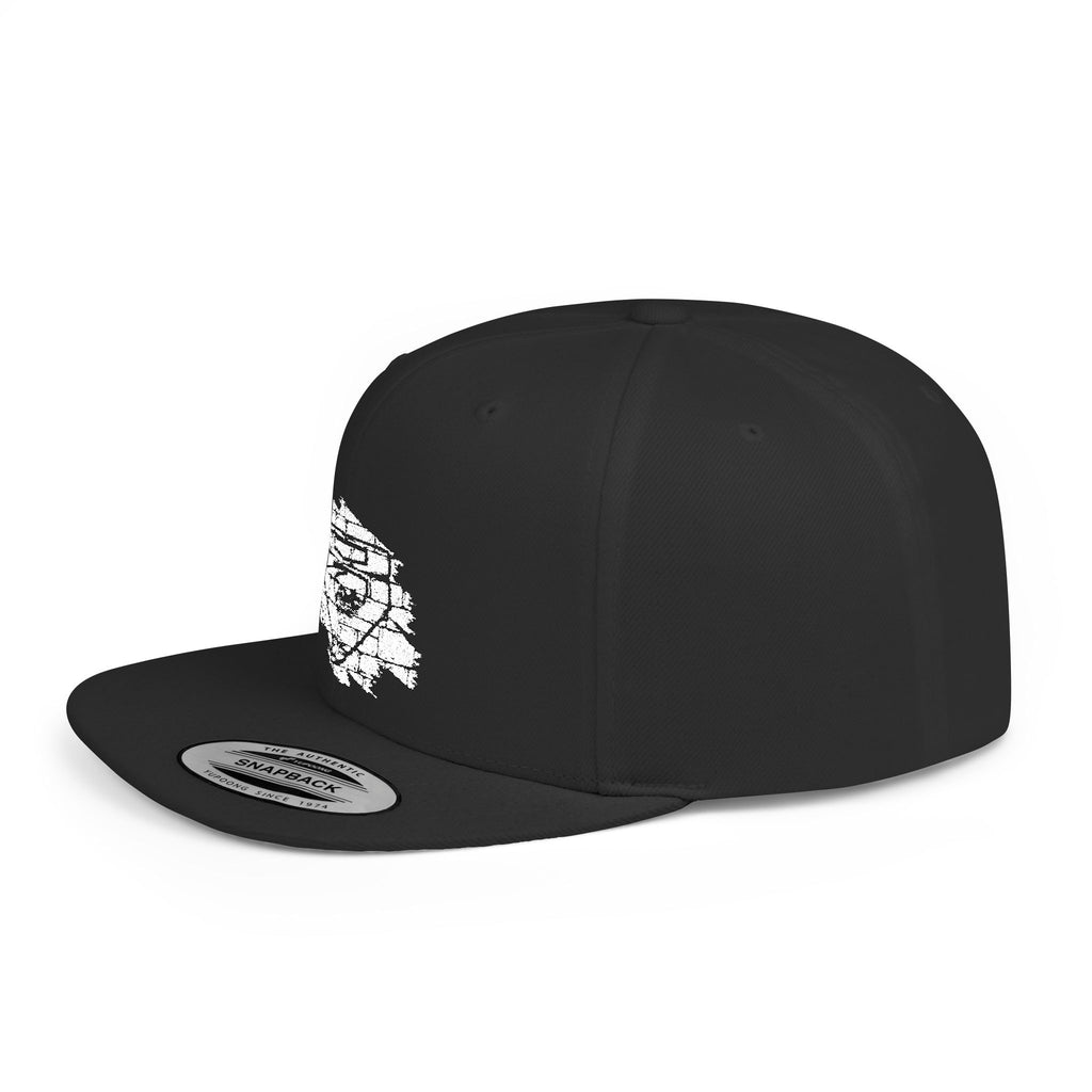 V Flat Bill Snapback Cap