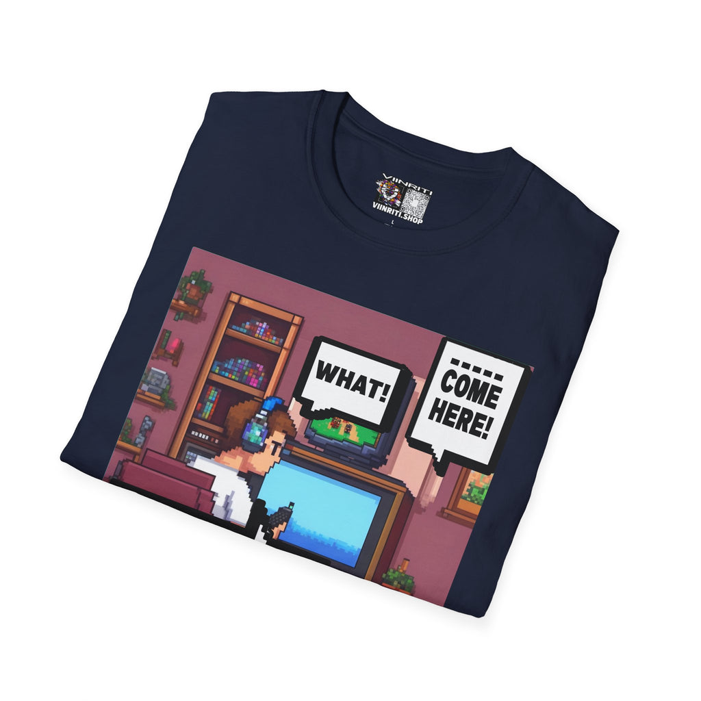 Gamer Room T-Shirt — "I'm Trying to Play the Game" Retro Pixel Art Tee
