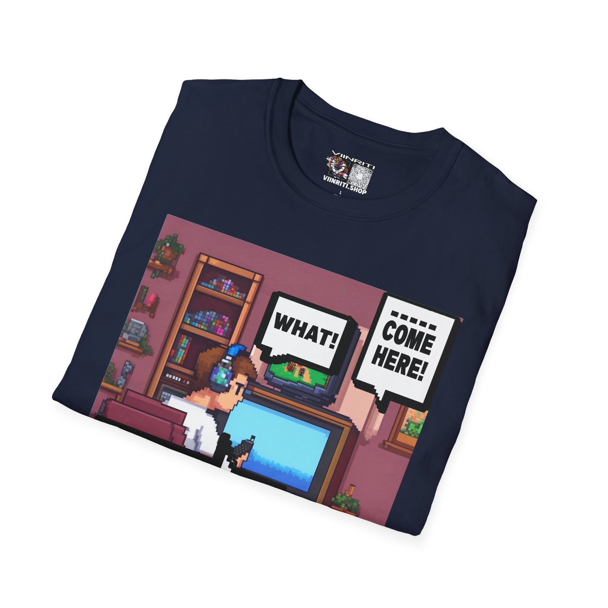 Gamer Room T-Shirt — "I'm Trying to Play the Game" Retro Pixel Art Tee