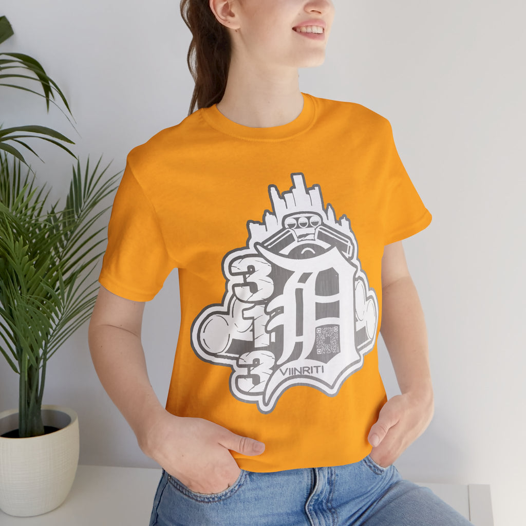 Detroit Vintage Logo T-Shirt — D City Skyline Emblem