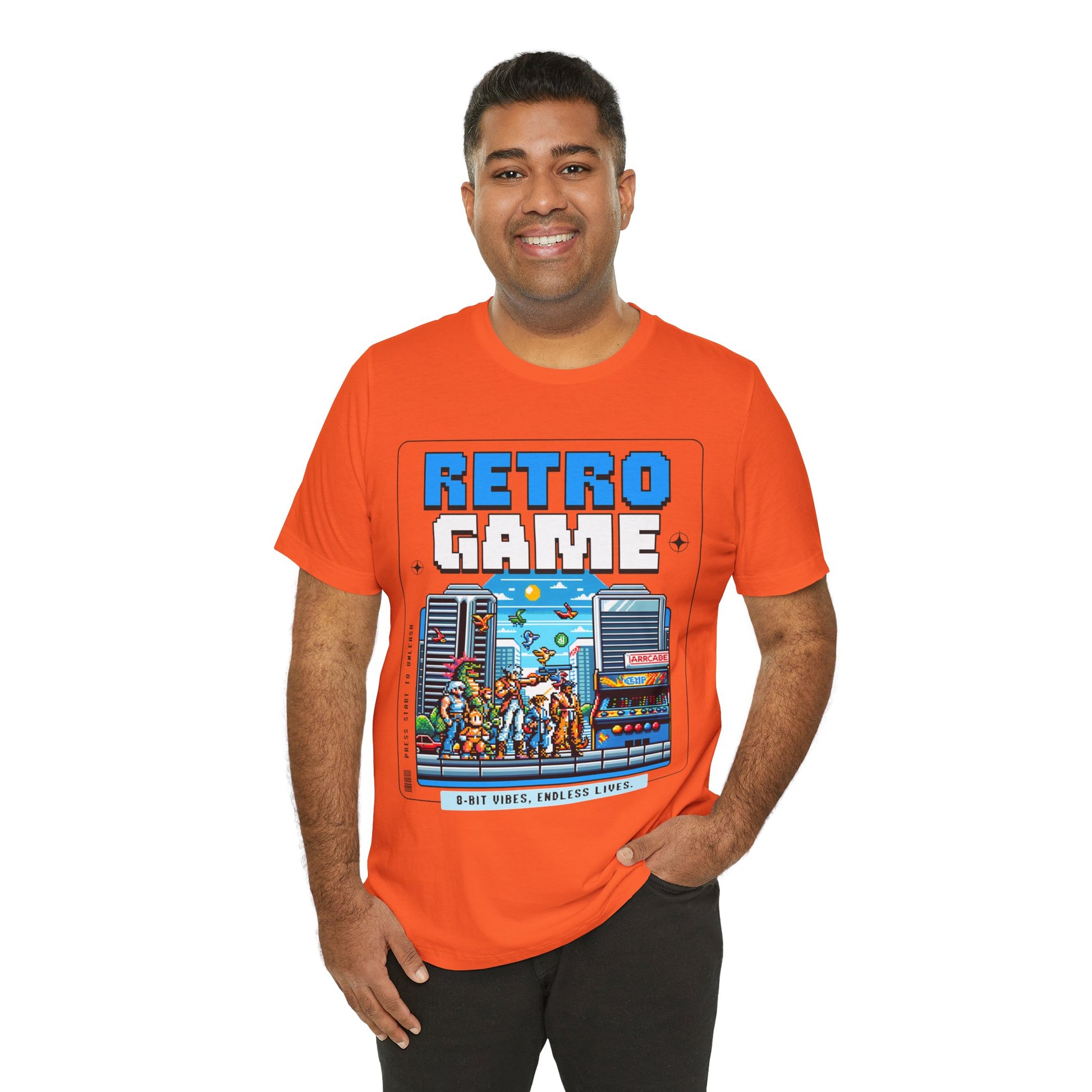 Retro Game T‑Shirt — 8‑Bit Arcade Scene Tee