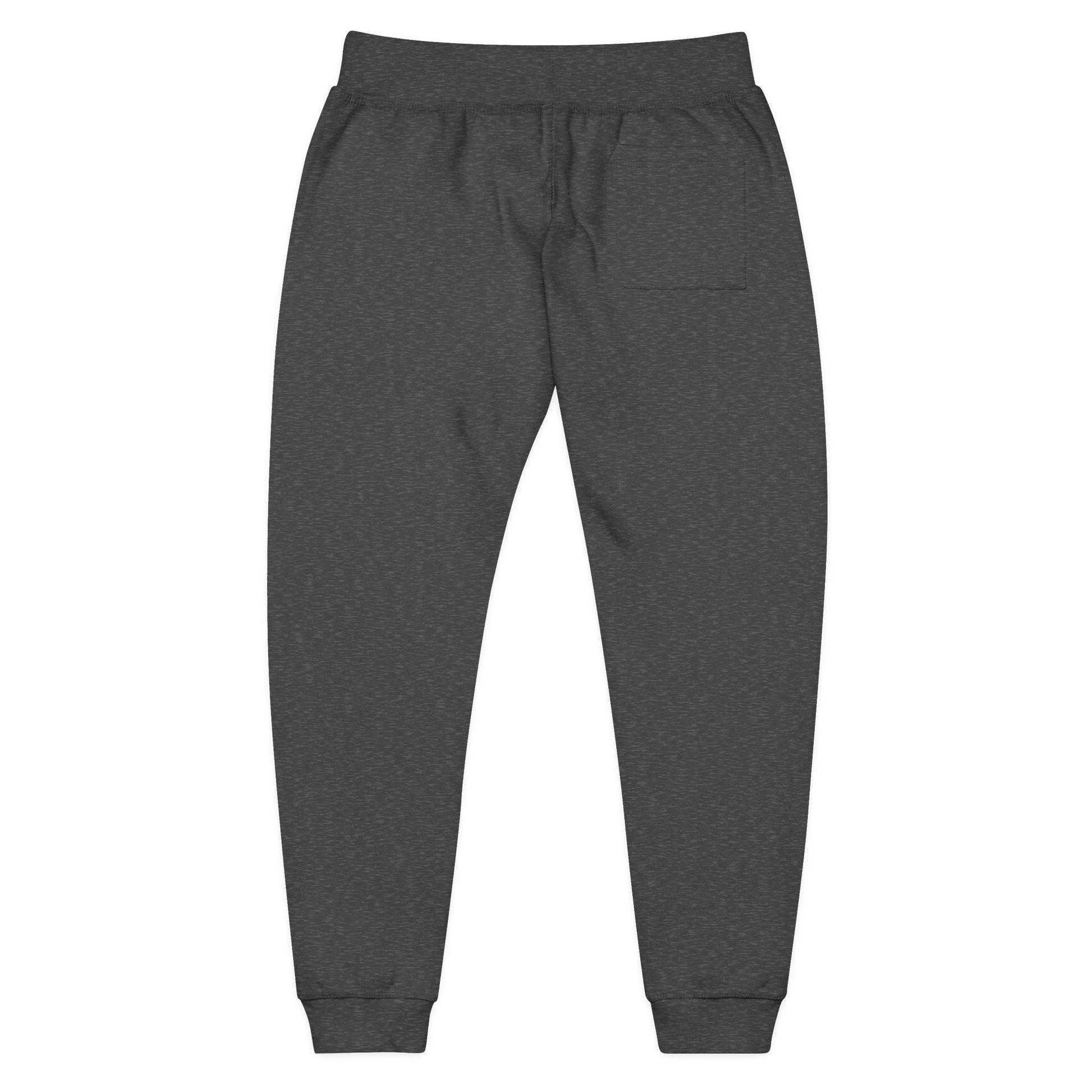 Viinriti Embroidered l Sweatpants — Cozy White Fleece Joggers