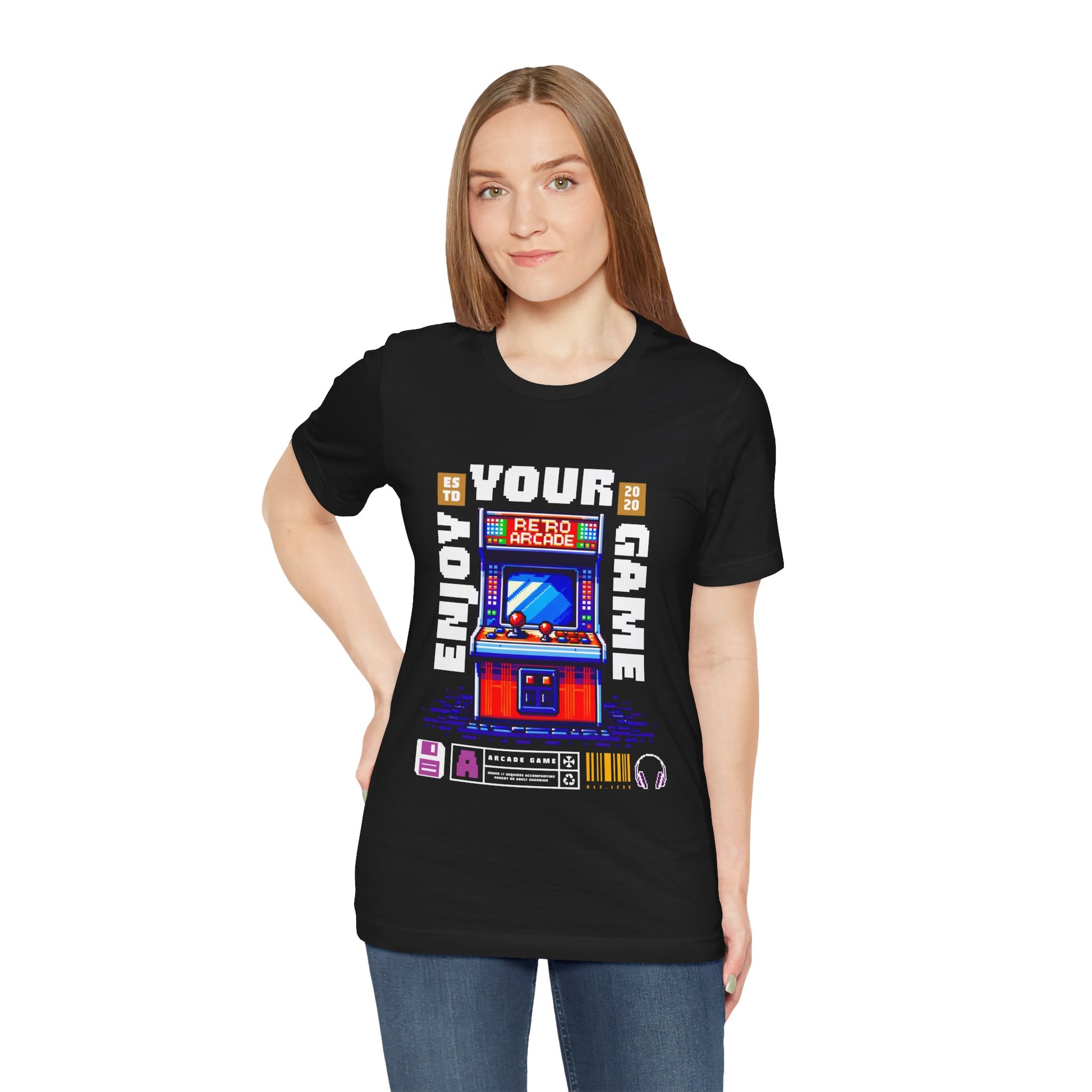 """"''Retro Arcade T-Shirt — Enjoy Your Game Vintage Gaming Tee