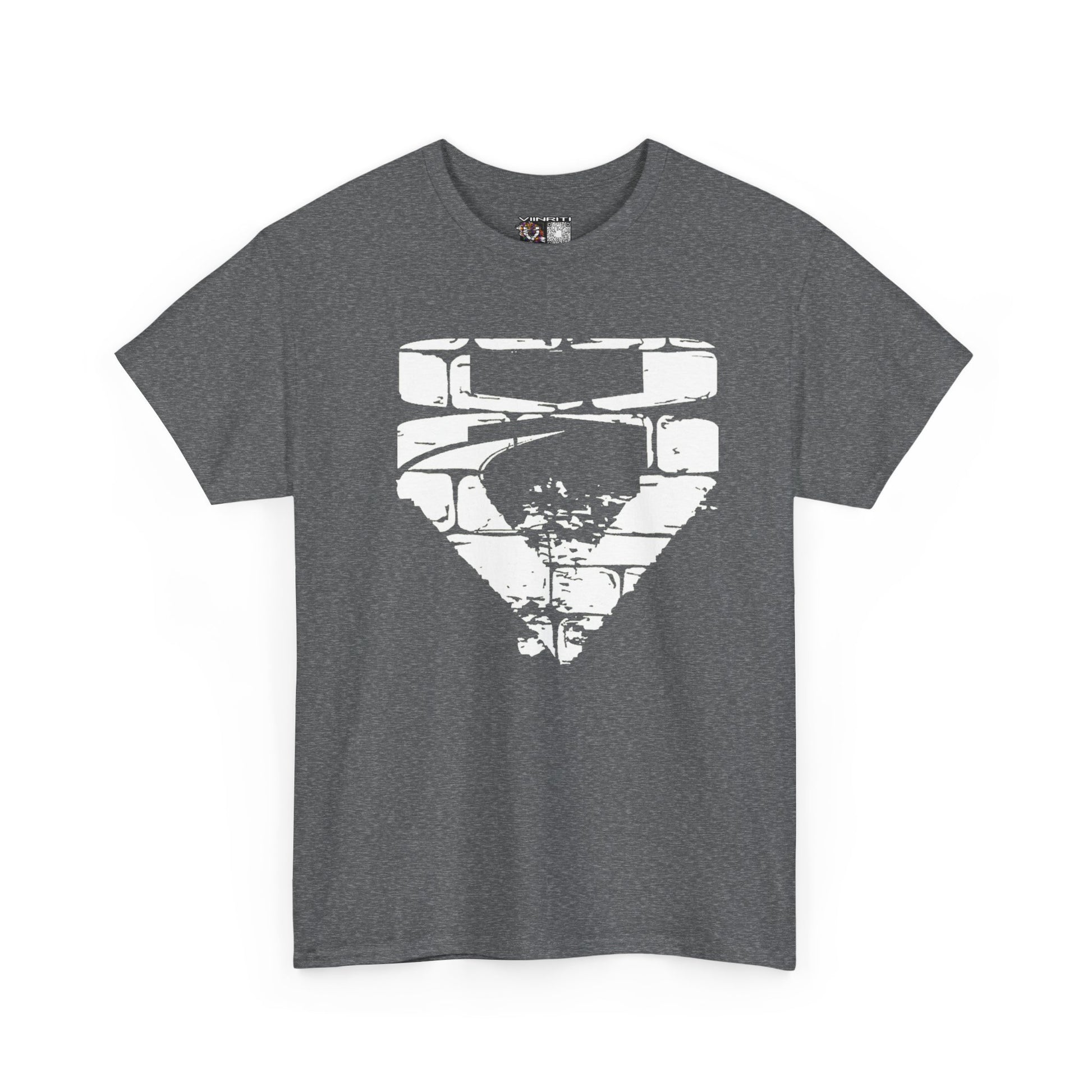 """"VIINRITI Snake Head Graphic Tee — Fierce Black Snake Illustration T-Shirt