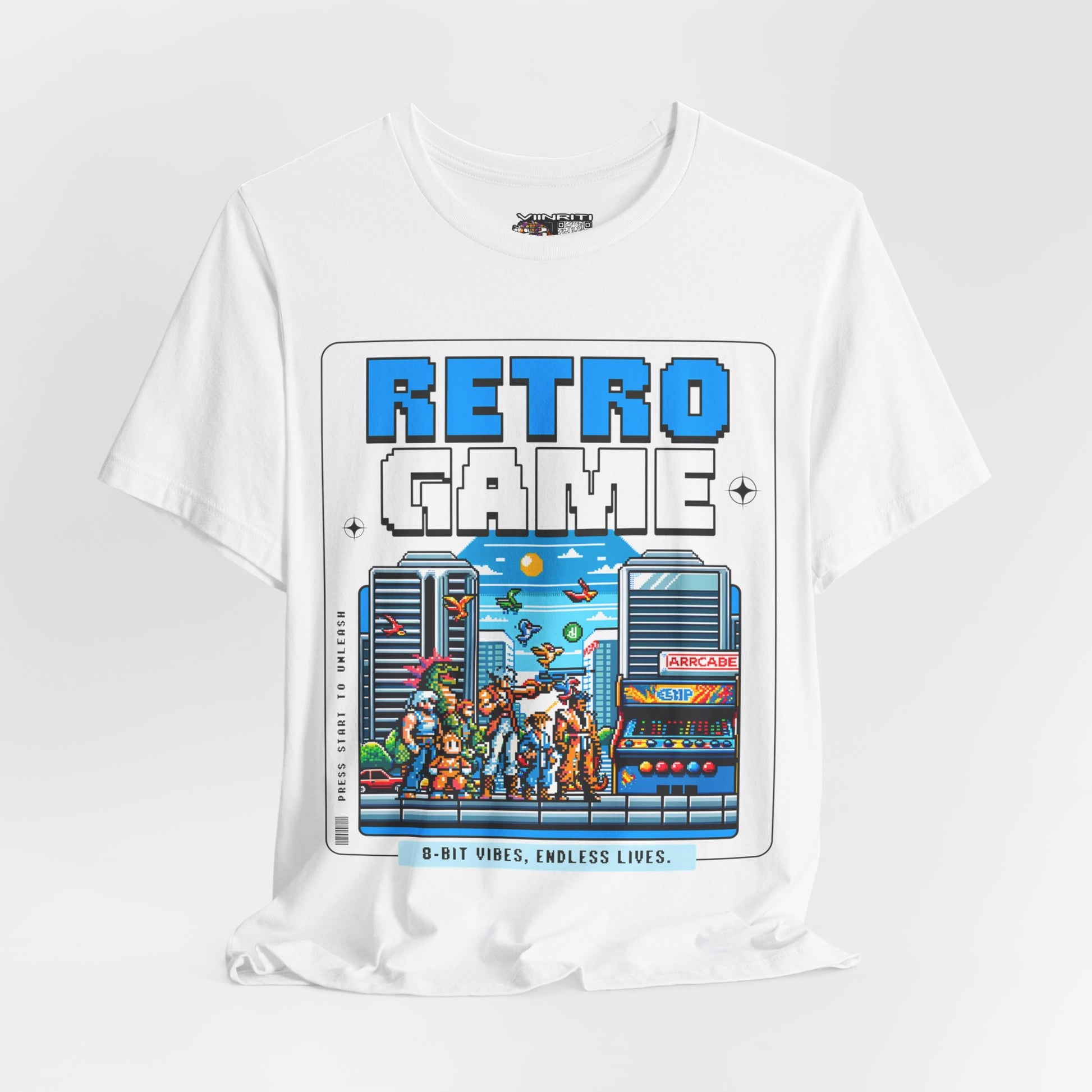 Retro Game T‑Shirt — 8‑Bit Arcade Scene Tee