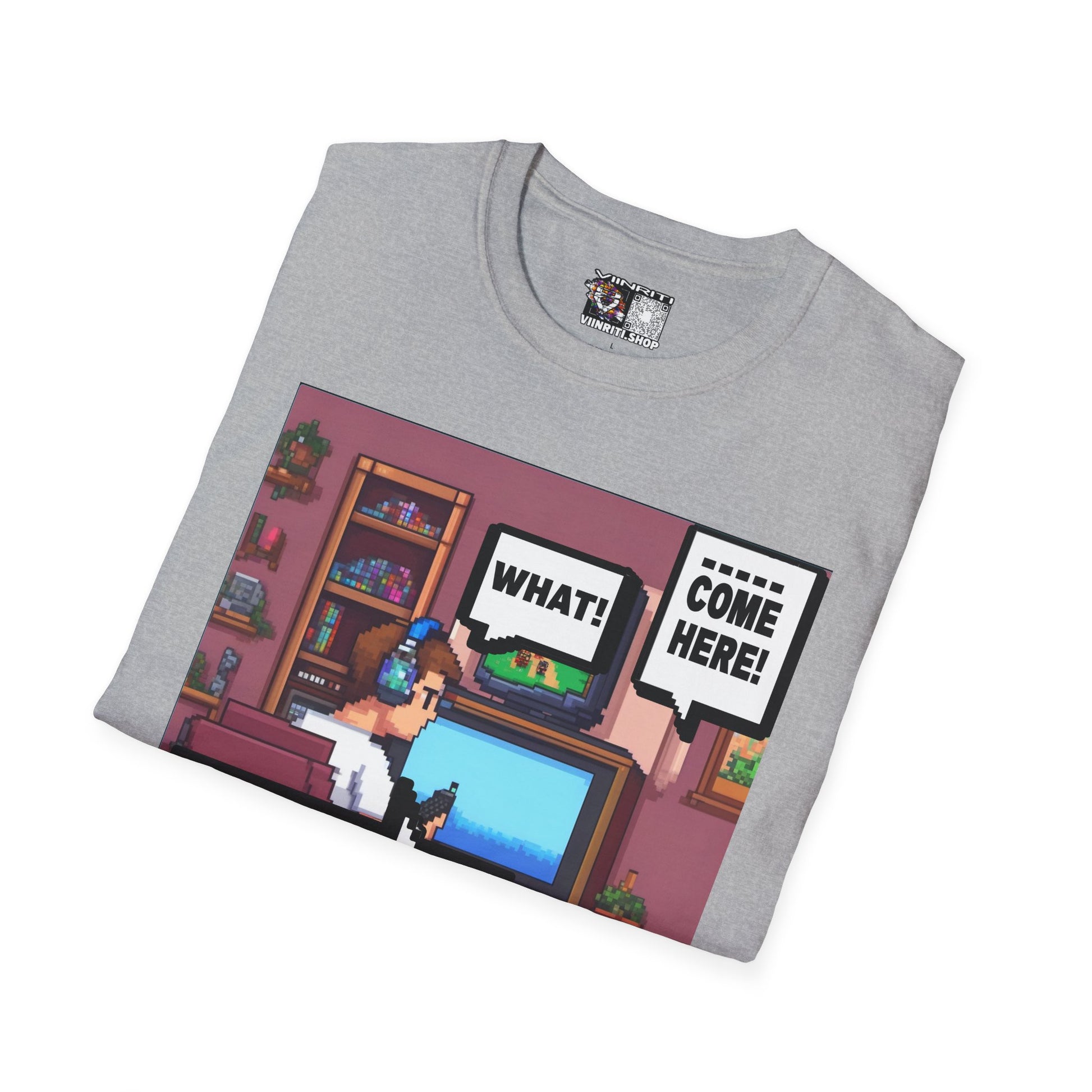 Gamer Room T-Shirt — "I'm Trying to Play the Game" Retro Pixel Art Tee