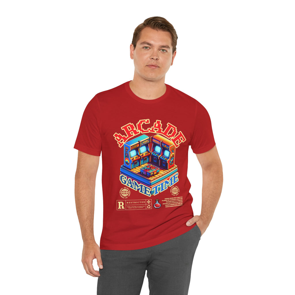 Arcade Game Time Tee — Retro Pixel Arcade Gaming T-Shirt