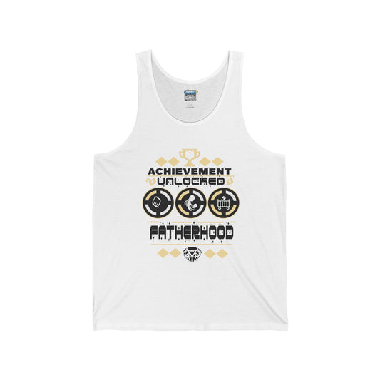 Achievement Unlocked Fatherhood Unisex Jersey Tank Top