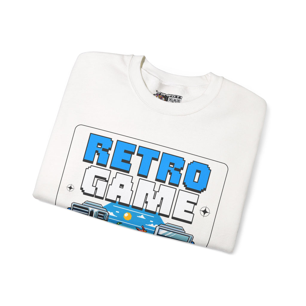 Retro Game Sweatshirt — Vintage 8-Bit Arcade Graphic Crewneck
