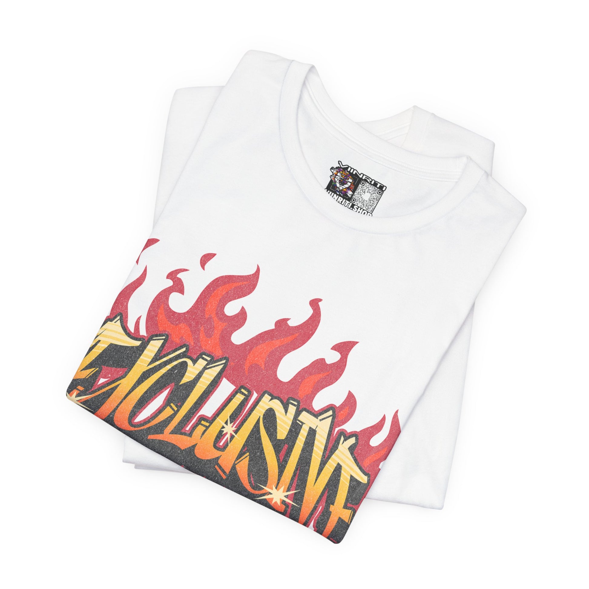 VIINRITI- 'Exclusive' Flame Graphic Streetwear T‑Shirt