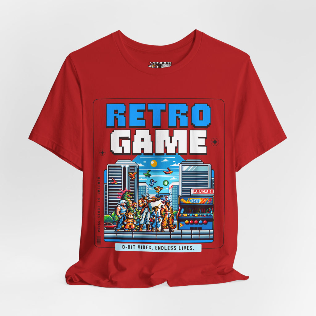 Retro Game T‑Shirt — 8‑Bit Arcade Scene Tee