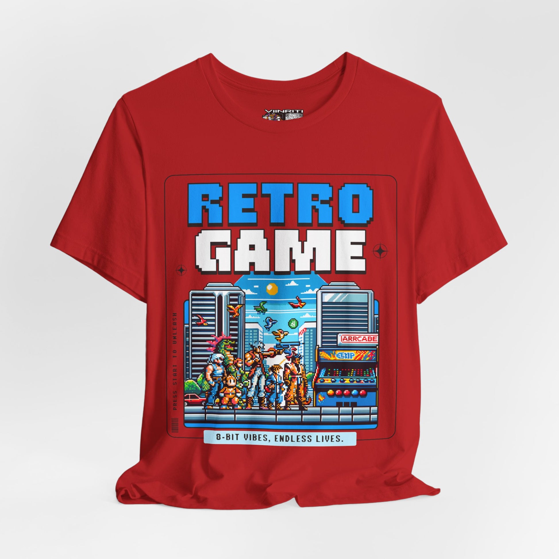 Retro Game T‑Shirt — 8‑Bit Arcade Scene Tee