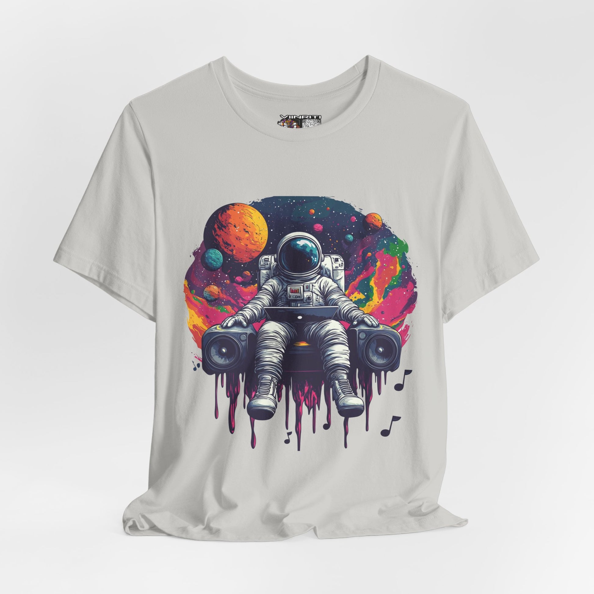 Cosmic Beats Astronaut Tee - Unisex Short Sleeve T-Shirt