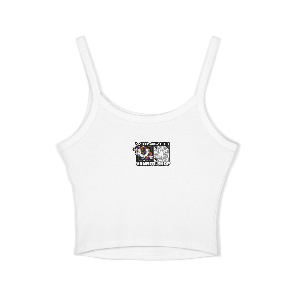 Cosmic Girl  Crop Tank Top — Abstract Galaxy Face Art