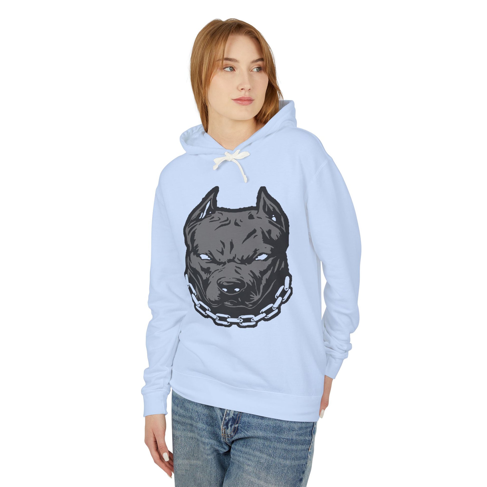 Pitbull Hoodie, Lightweight Animal Sweatshirt, Perfect for Dog Lovers, Outdoor Wear, Casual Style, Gift for Pet Owners
