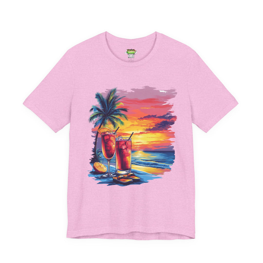 Tropical Sunset Tee - Perfect for Summer Vibes, Beach Days, Relaxation, Gifts, Vacation