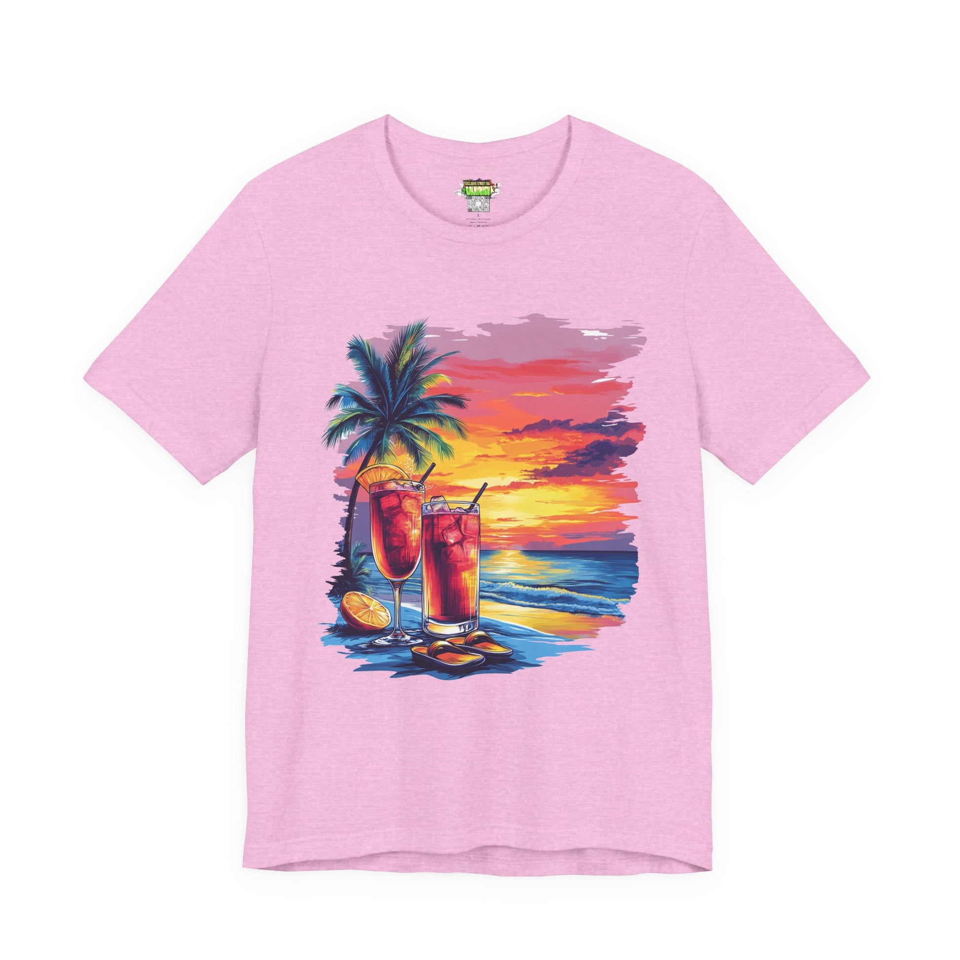 Tropical Sunset Tee - Perfect for Summer Vibes, Beach Days, Relaxation, Gifts, Vacation
