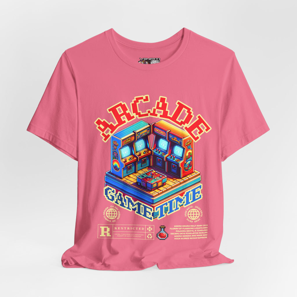 Arcade Game Time Tee — Retro Pixel Arcade Gaming T-Shirt