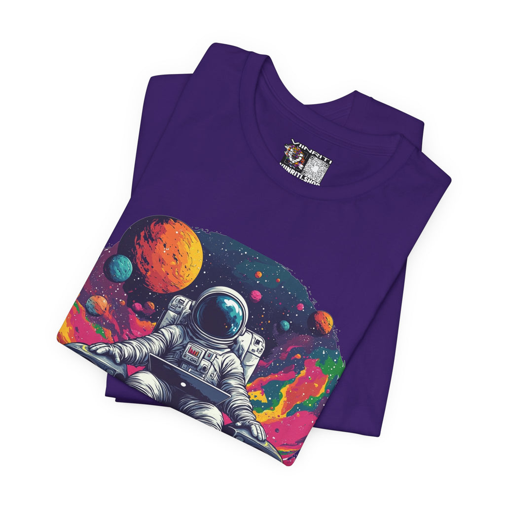 Cosmic Beats Astronaut Tee - Unisex Short Sleeve T-Shirt