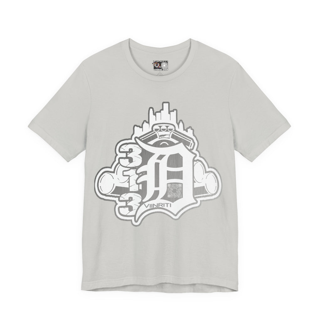 Detroit Vintage Logo T-Shirt — D City Skyline Emblem