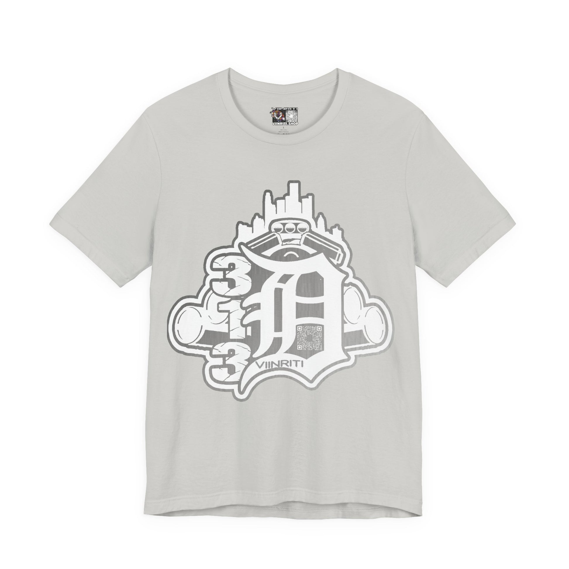 Detroit Vintage Logo T-Shirt — D City Skyline Emblem
