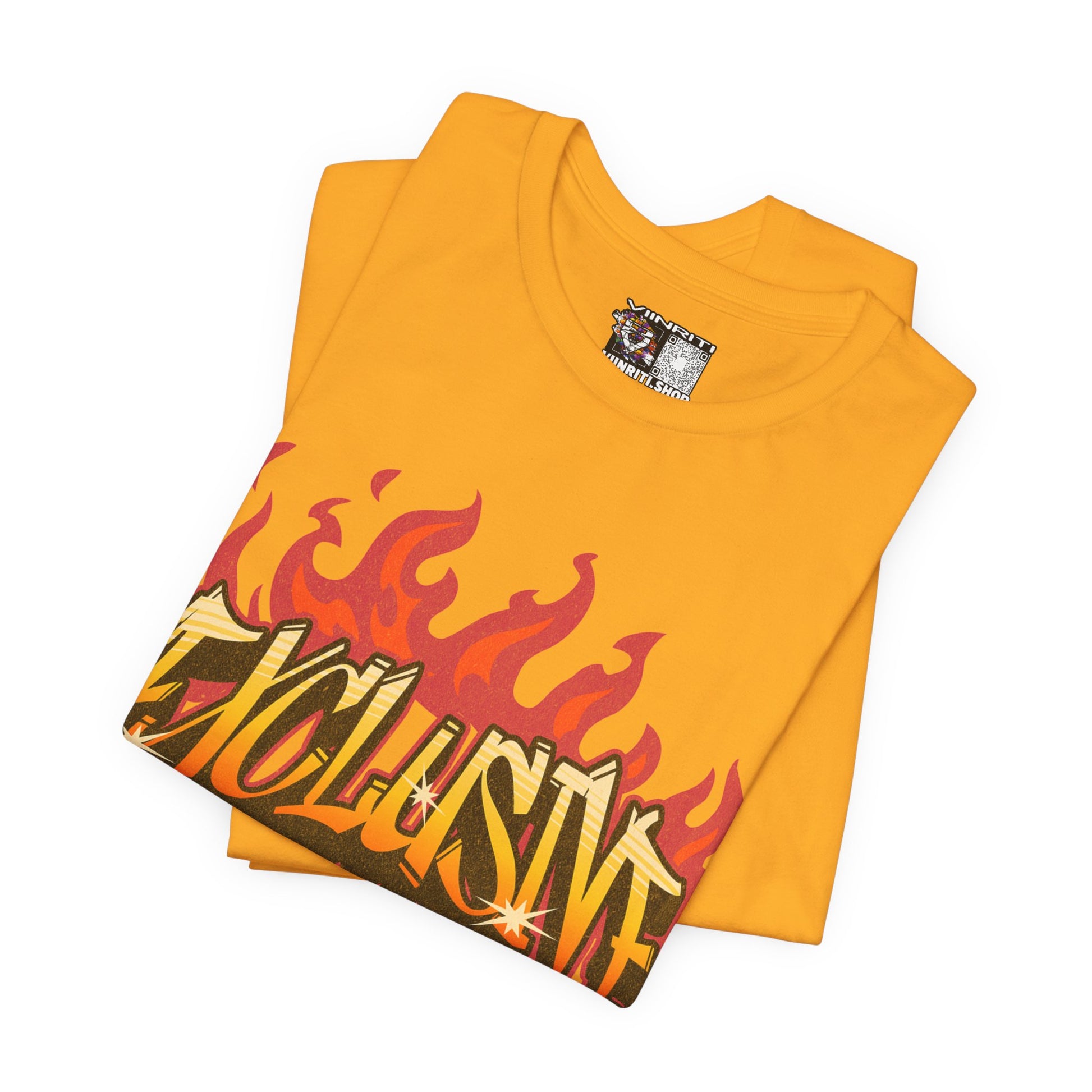 VIINRITI- 'Exclusive' Flame Graphic Streetwear T‑Shirt