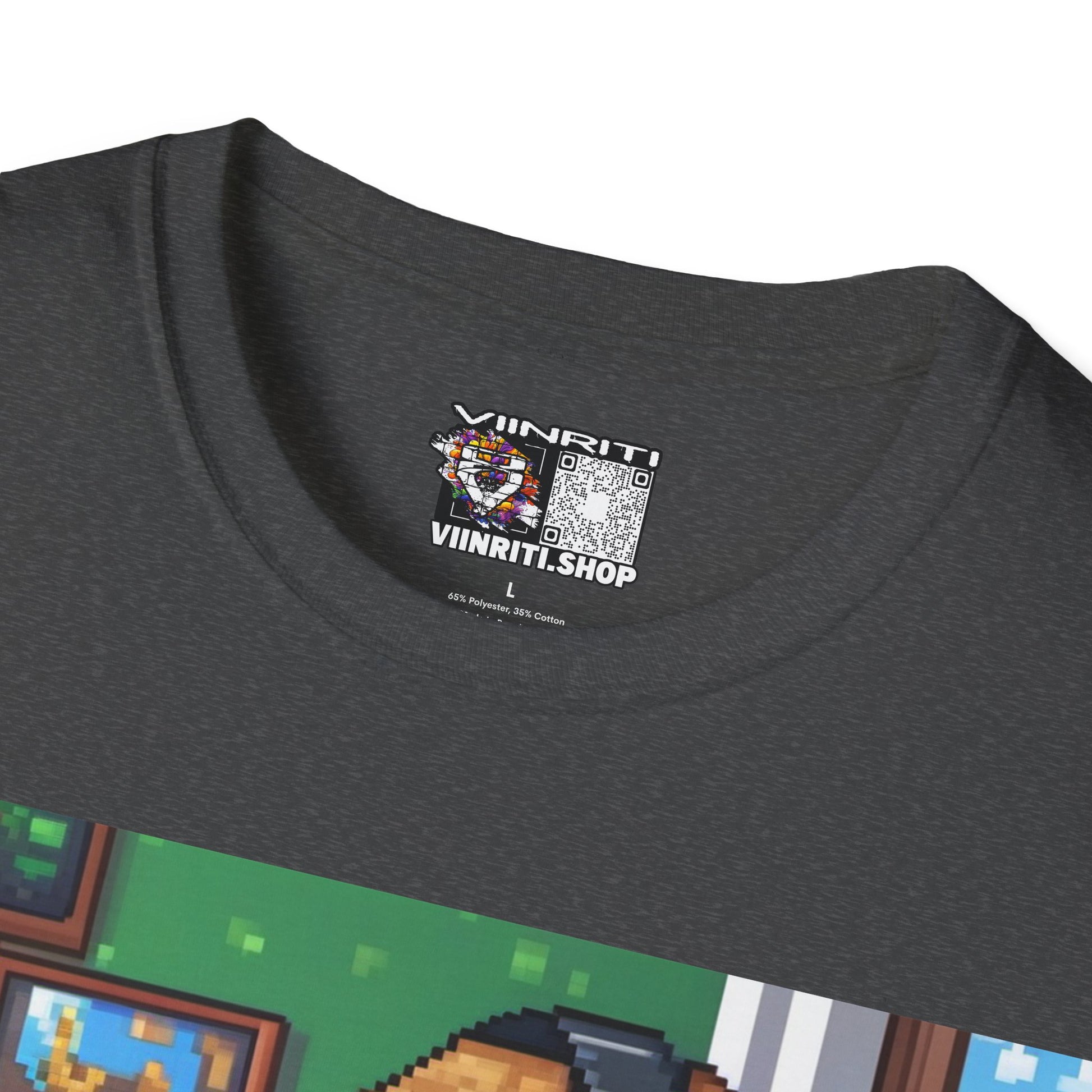 Girl Gamer Here Pixel Art T-Shirt — Retro Gaming Tee for Female Gamers