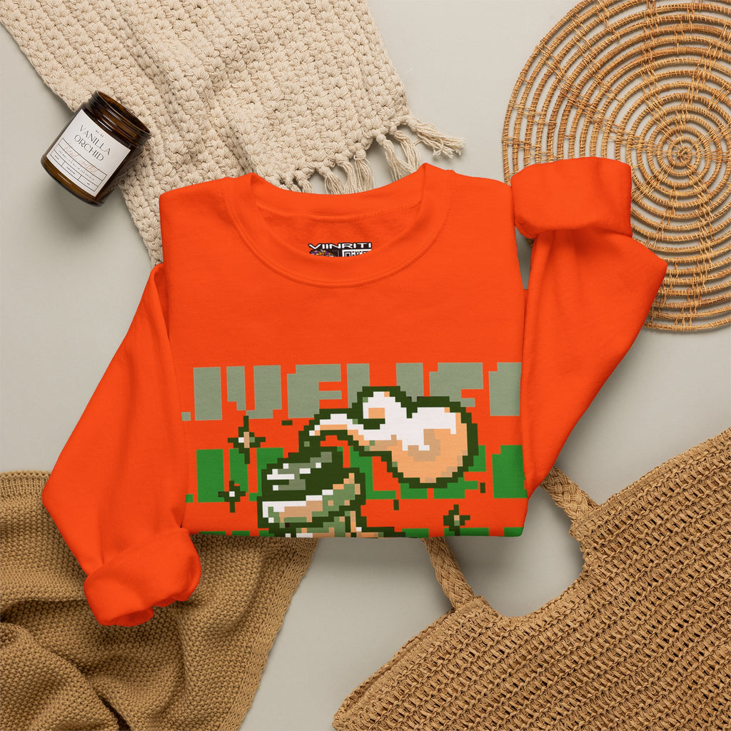 Crewneck Sweatshirt — Pixel Potion 'LIFE' Retro Gaming Graphic