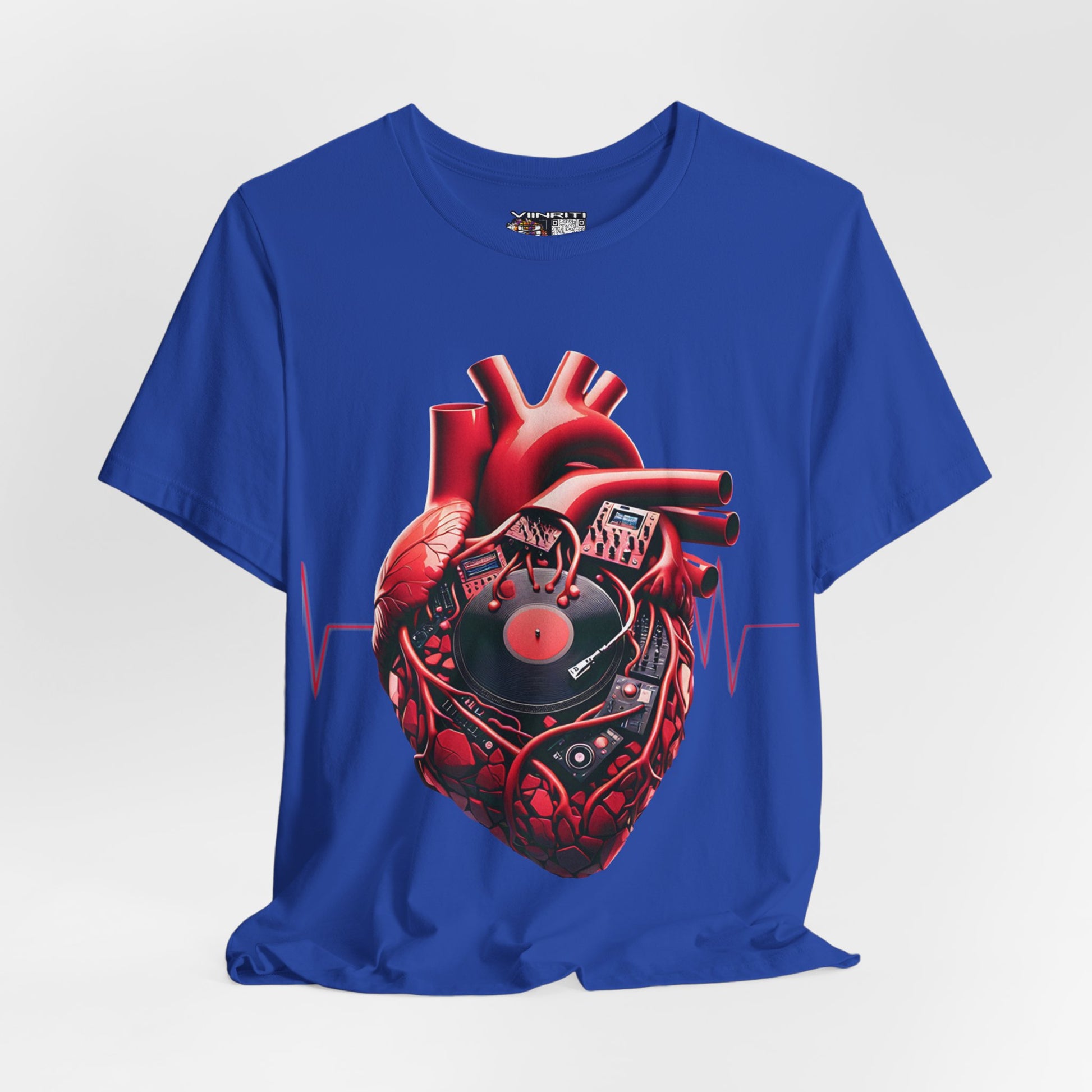 Heart Beat Vinyl Tee — Anatomical Heart Record T-Shirt
