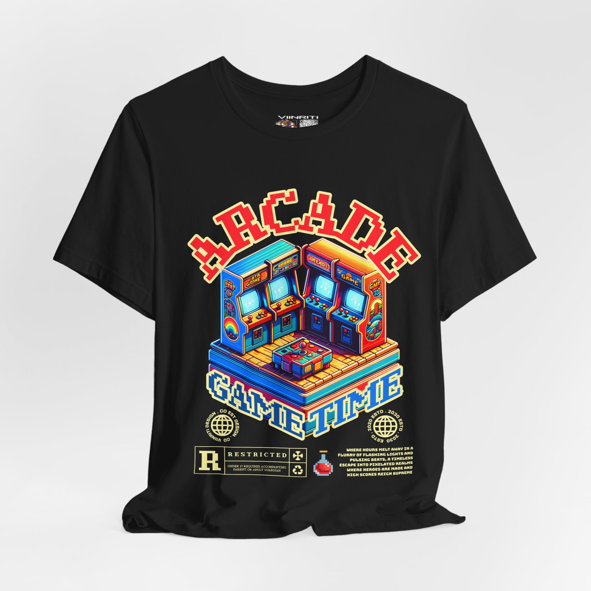 Arcade Game Time Tee — Retro Pixel Arcade Gaming T-Shirt