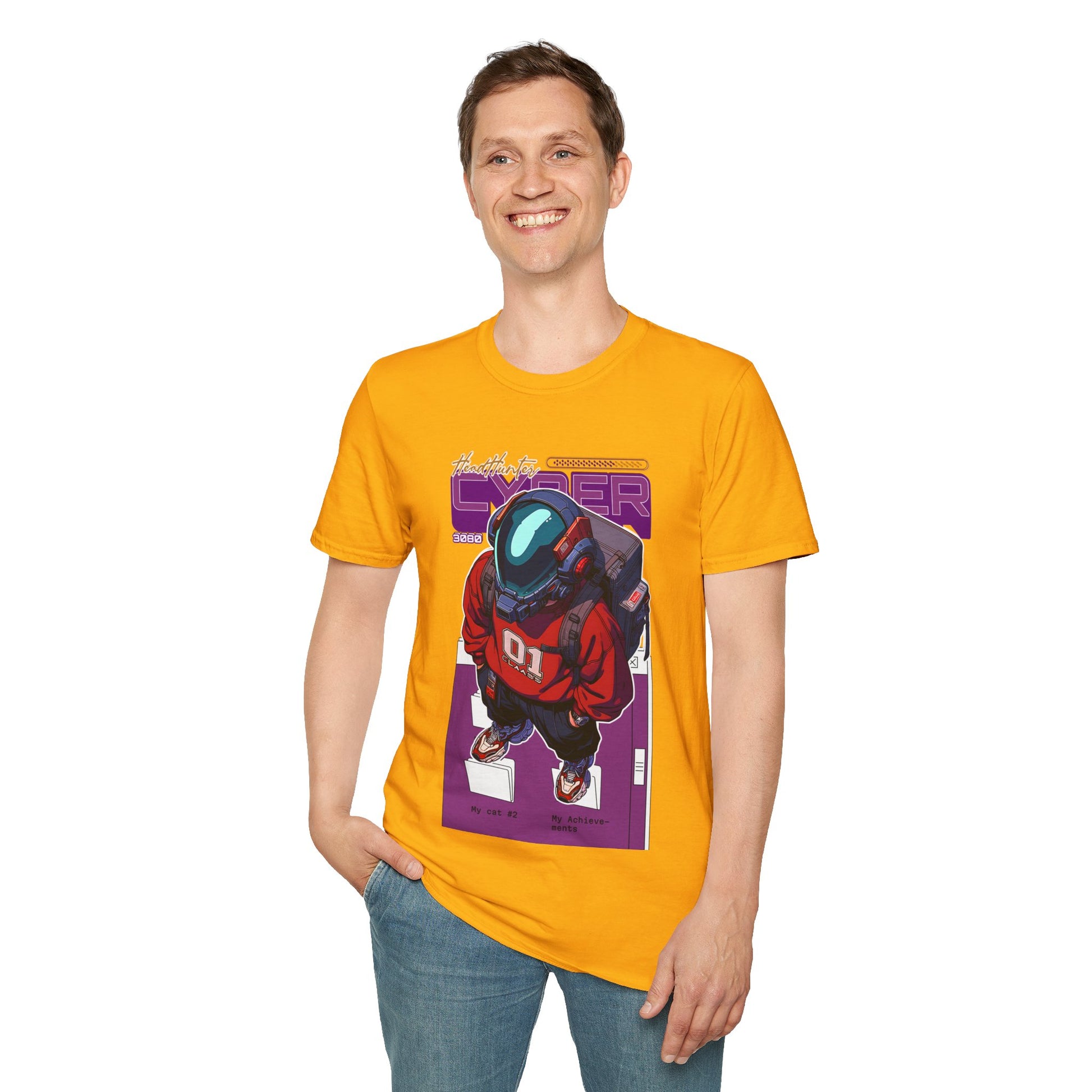 Cyber Astronaut Graphic T-Shirt — Futuristic Streetwear Tee