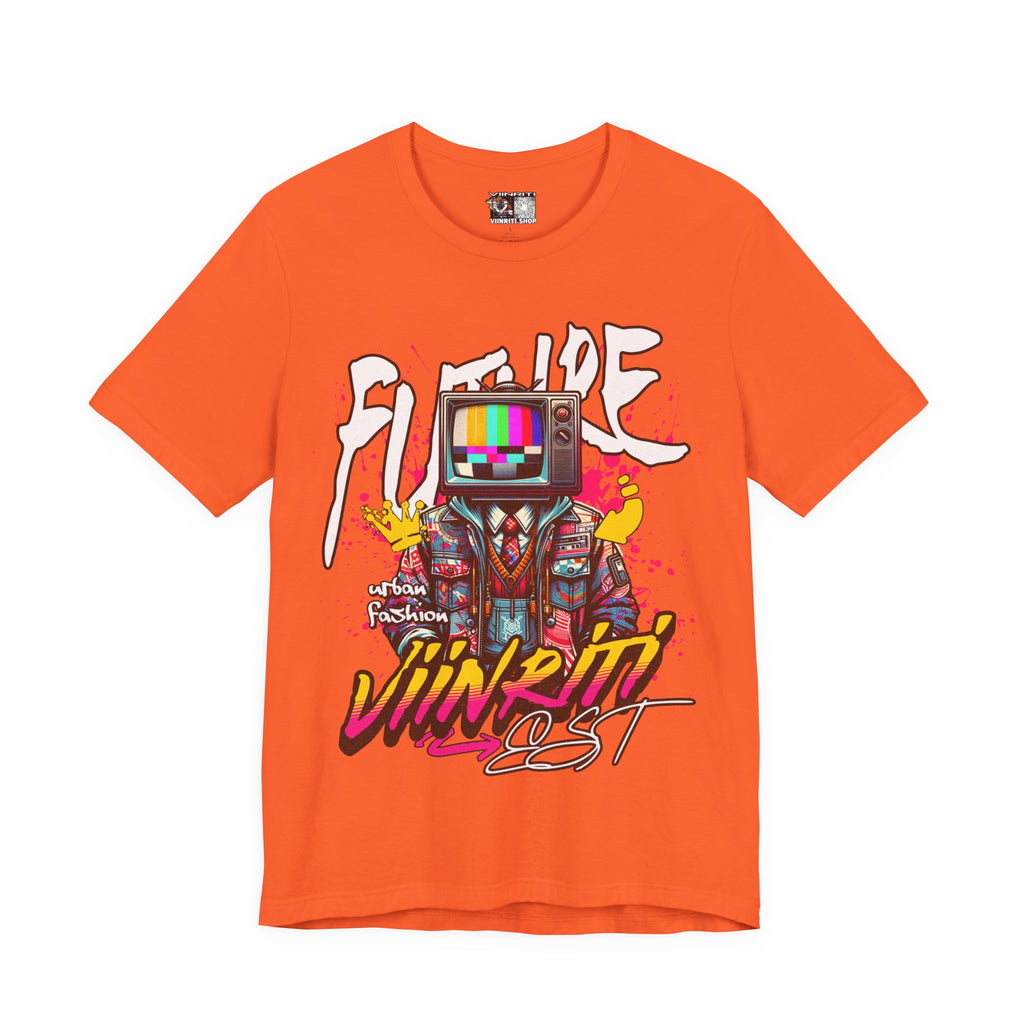 """"" VIINRITI  EXCLUSIVE Retro TV Robot Graphic Tee — "Vibe In Reset" Streetwear T-Shirt