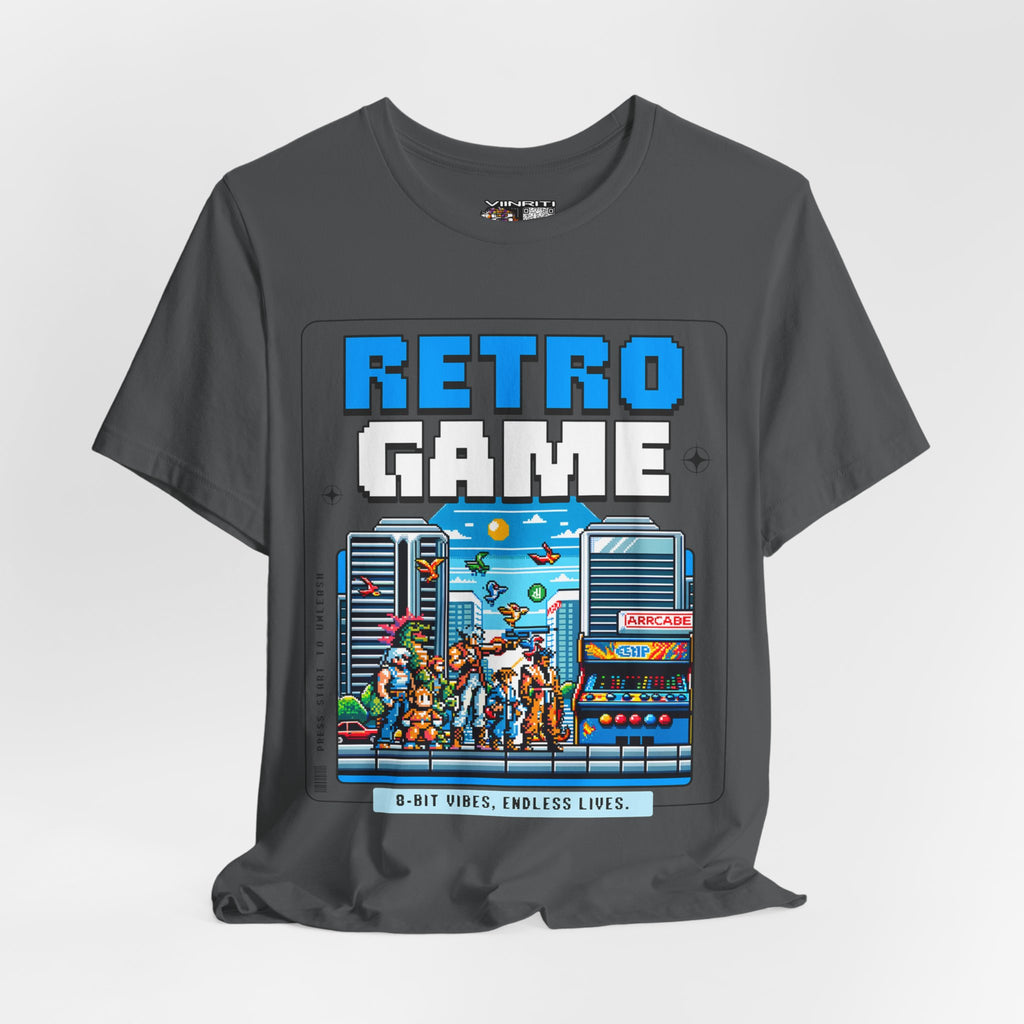 Retro Game T‑Shirt — 8‑Bit Arcade Scene Tee