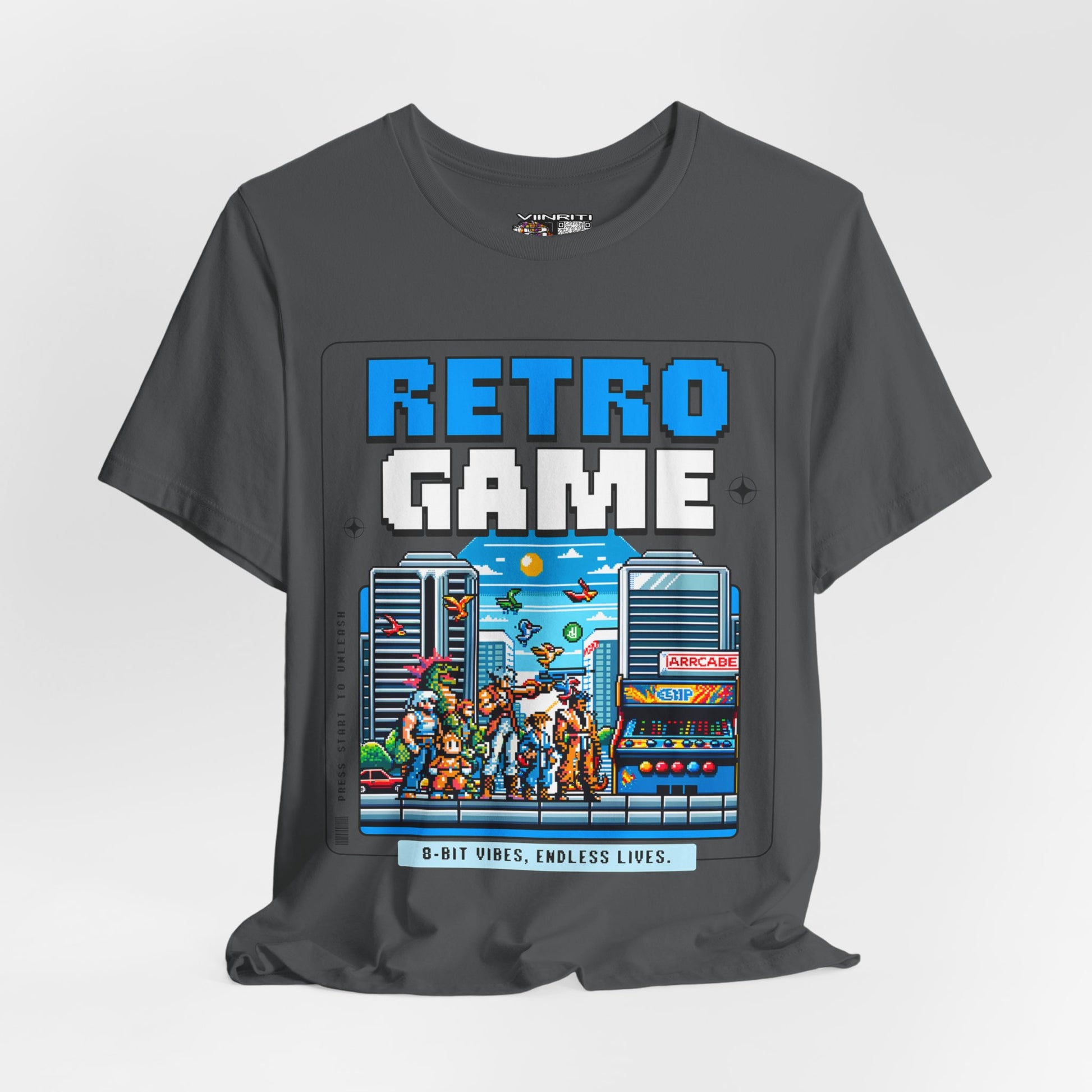 Retro Game T‑Shirt — 8‑Bit Arcade Scene Tee