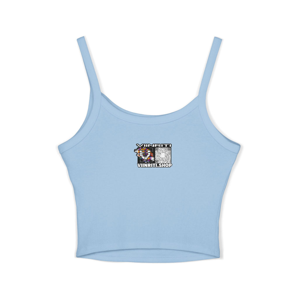 Cosmic Girl  Crop Tank Top — Abstract Galaxy Face Art