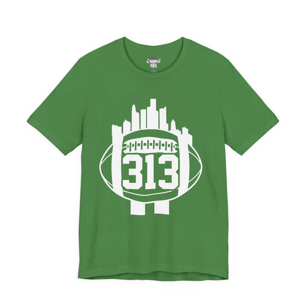 Detroit 313 Football Skyline T-Shirt