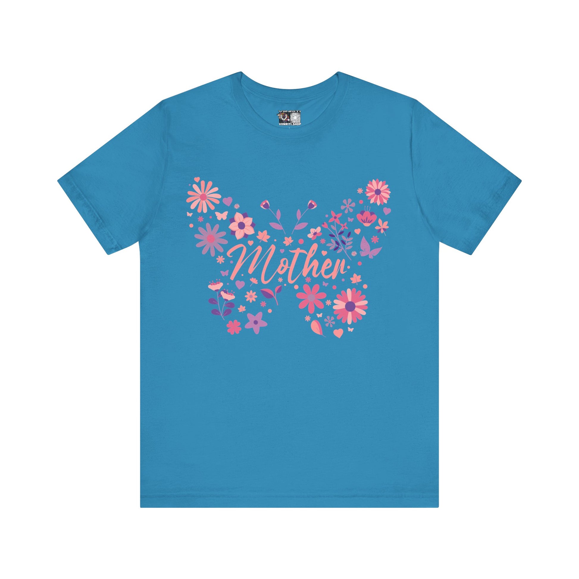 Butterfly Mother T-Shirt,Tee for Mom, Floral Gift, Birthday Present, Mother's Day Apparel, Cute Butterfly Design