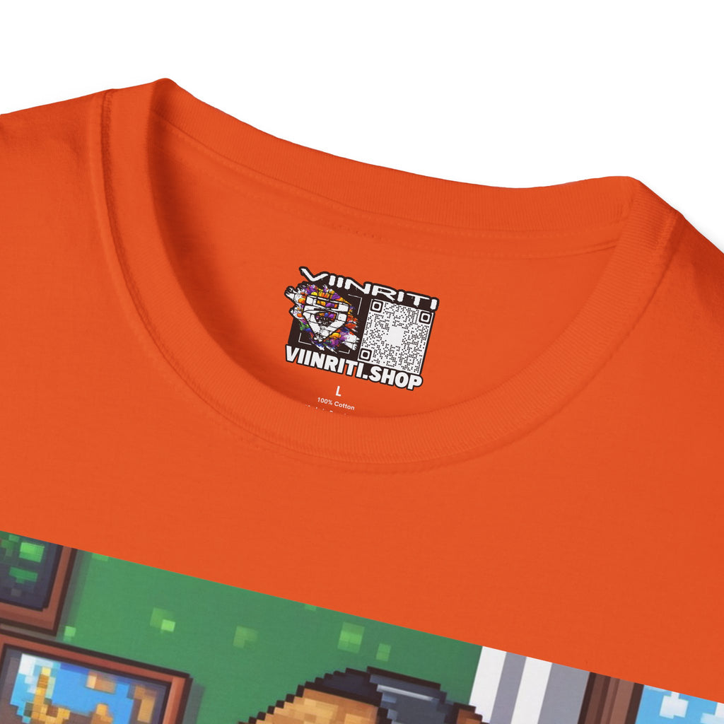 Girl Gamer Here Pixel Art T-Shirt — Retro Gaming Tee for Female Gamers