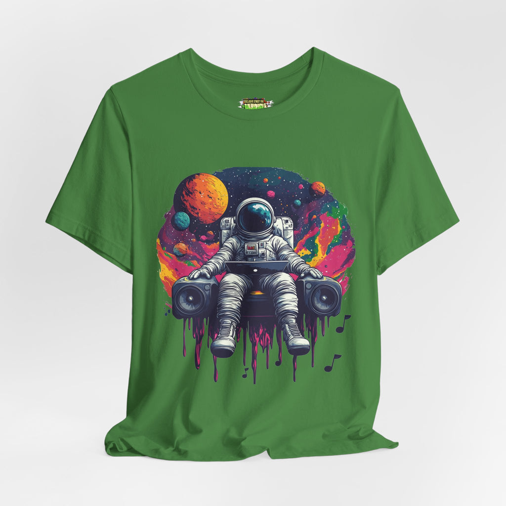 "Cosmic Beats Astronaut Tee - Unisex Short Sleeve T-Shirt
