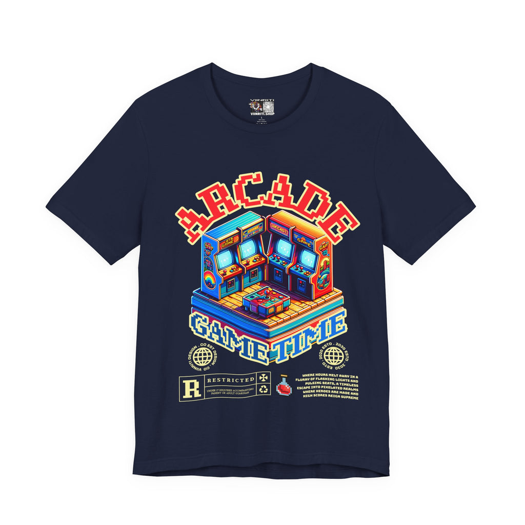 Arcade Game Time Tee — Retro Pixel Arcade Gaming T-Shirt