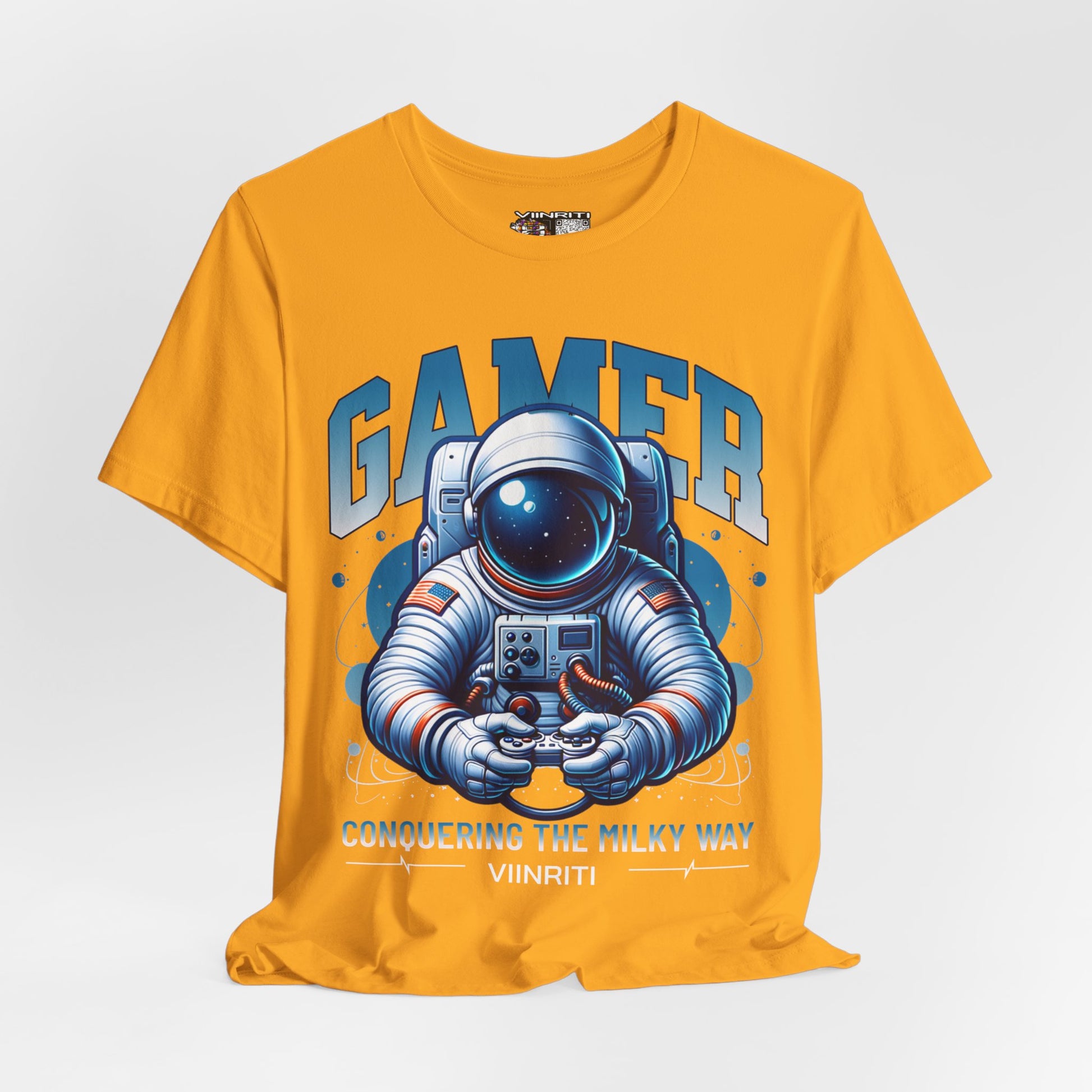 Astronaut Gamer T‑Shirt — 'GAMER' Space Controller Tee