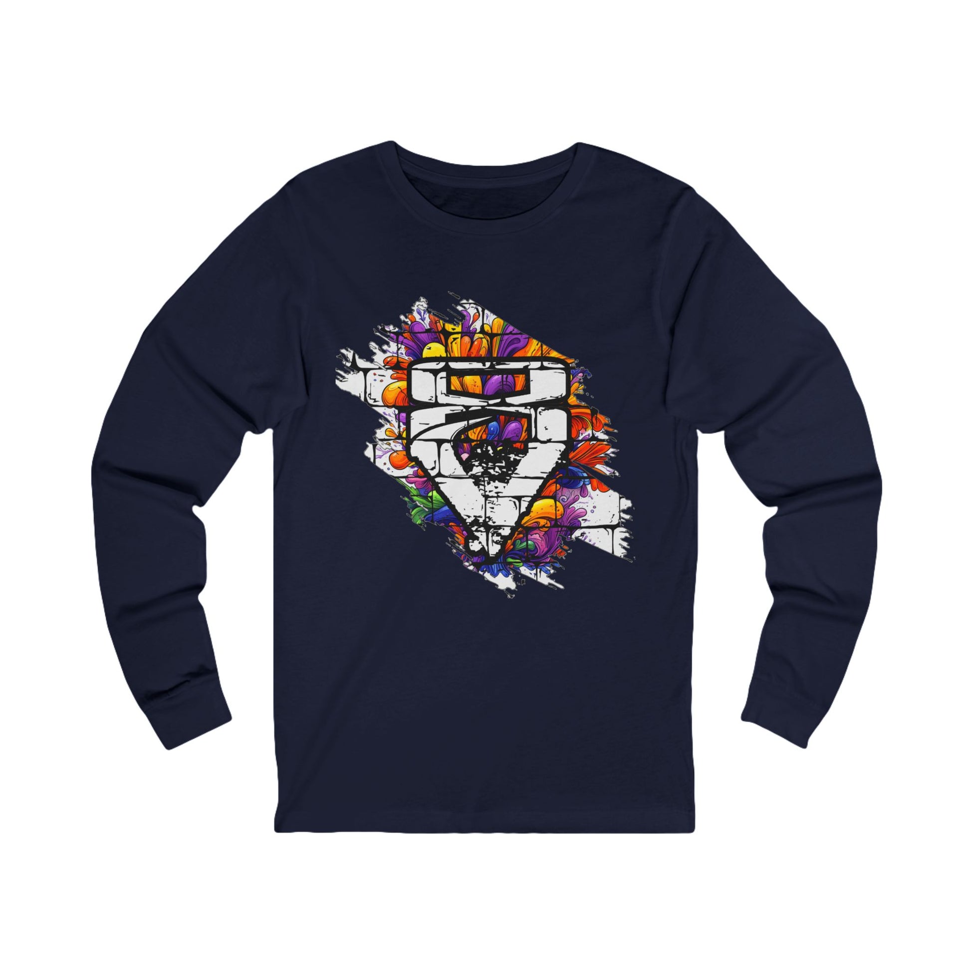 """"VIINRITI Long Sleeve Tee for Creative Souls, Unisex Art Shirt, Trendy Jersey Top, Gift for Creatives, Statement Tee