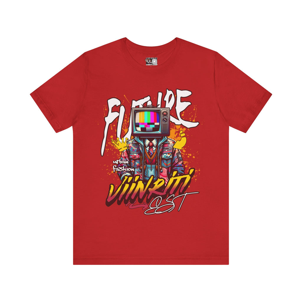 """"" VIINRITI  EXCLUSIVE Retro TV Robot Graphic Tee — "Vibe In Reset" Streetwear T-Shirt