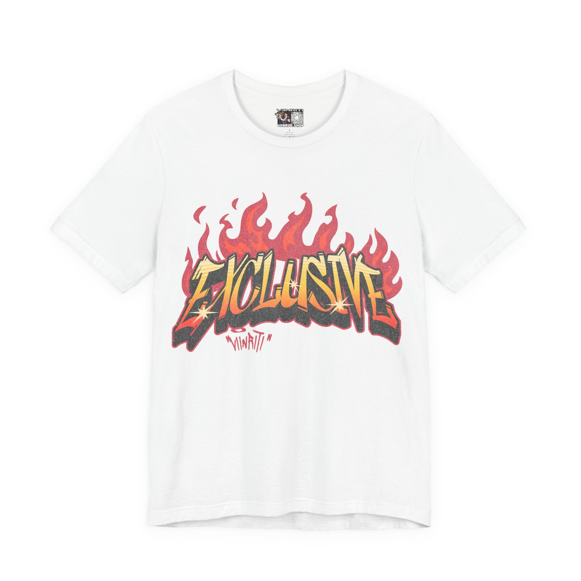 VIINRITI- 'Exclusive' Flame Graphic Streetwear T‑Shirt