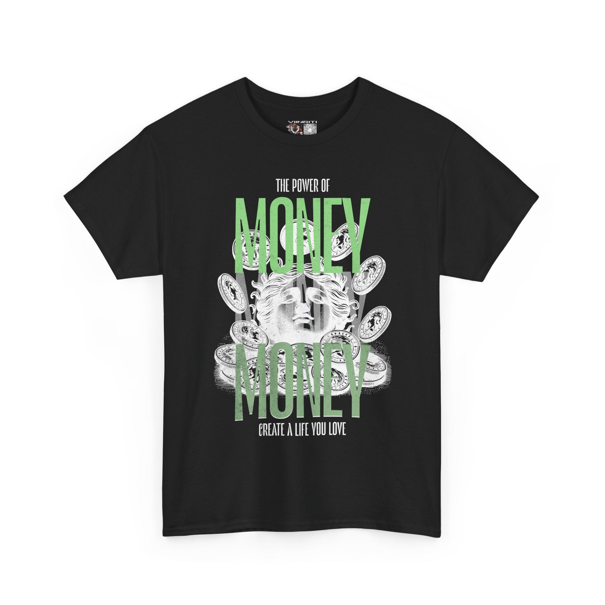 Money Power Tee — 'The Power of Money' Graphic Black T-Shirt
