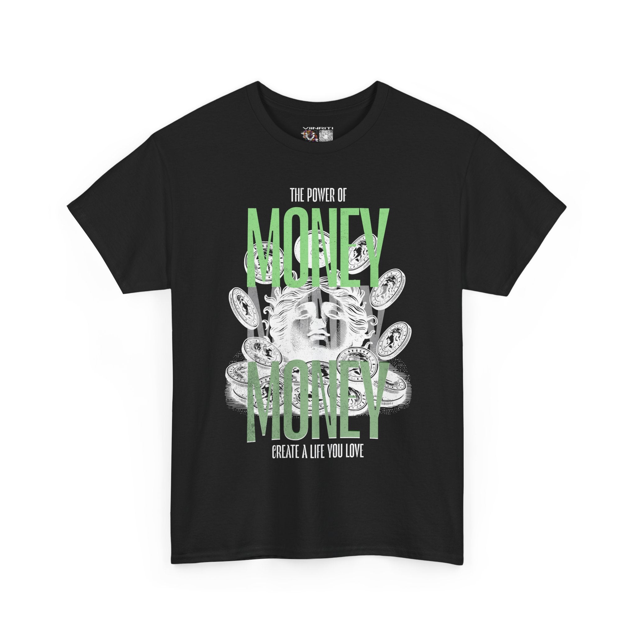 Money Power Tee — 'The Power of Money' Graphic Black T-Shirt